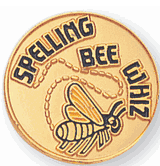 Spelling Bee Whiz Lapel Pin (BR Series)