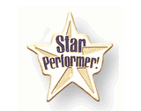 Star Performer Chenille Pins