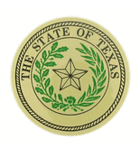 State Seal Of Texas Medal Insert (Etched)