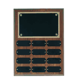 Step Edge Walnut 12 Nameplate Plaque