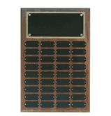 Step Edge Walnut Perpetual Name Plaque (36 Nameplates)