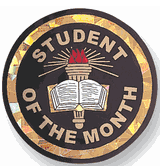 Student Of The Month Mylar Decal Medal Insert