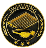 TC-Series Lapel Pin: Swimming