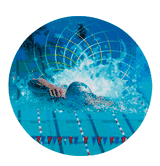 Swimming Medal Mylar Decal Medal Insert