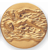 Swimming (Men's Freestyle) Litho Medal Insert