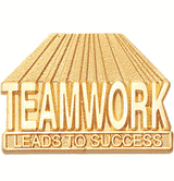 Teamwork Leads To Success Lapel Pin (BR Series)