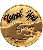 Thank You Lapel Pin (BR Series)