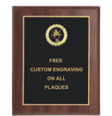 Torch Insert Plaque with Large Engraving Plate  (Multiple Styles)