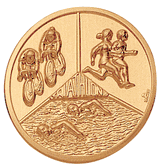 Triathlon Litho Medal Insert