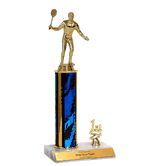 Trophies With Place Trim (1st, 2nd, or 3rd) - Badminton