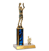 Trophies With Place Trim (1st, 2nd, or 3rd) - Basketball