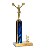 Trophies With Place Trim (1st, 2nd, or 3rd) - Cheerleading