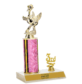 Trophies With Place Trim (1st, 2nd, or 3rd) - Comic Turkey