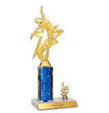 Trophies With Place Trim (1st, 2nd, or 3rd) - Dance