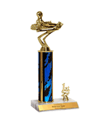 Trophies With Place Trim (1st, 2nd, or 3rd) - Go Kart Figure