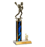 Trophies With Place Trim (1st, 2nd, or 3rd) - Lacrosse