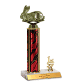 Trophies With Place Trim (1st, 2nd, or 3rd) - Rabbit