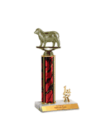 Trophies With Place Trim (1st, 2nd, or 3rd) - Sheep Figure