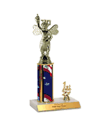 Trophies With Place Trim (1st, 2nd, or 3rd) - Spelling Bee Figure