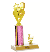 Trophies With Place Trim (1st, 2nd, or 3rd) - Toilet Bowl