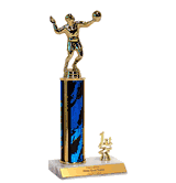 Trophies With Place Trim (1st, 2nd, or 3rd) - Volleyball