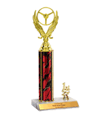 Trophies With Place Trim (1st, 2nd, or 3rd) - Winged Wheel