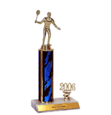 Trophies with Year Indicator - Badminton