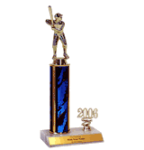 Trophies with Year Indicator - Baseball