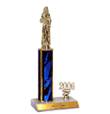 Trophies with Year Indicator - Beauty Queen Figure