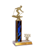 Trophies with Year Indicator - Downhill Skiing