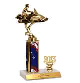 Trophies with Year Indicator - Snowmobile