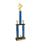 Two-Tier Championship Trophy w/ Wood Base - Dance