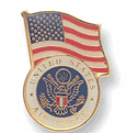 US Air Force Flag Lapel Pins (BR Series)