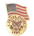 US Army Pins with American Flag