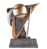 Value Line Baseball & Bat Trophy