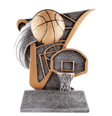 Value Line Series Resin Basketball & Hoop Trophy