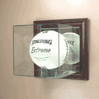 Volleyball Display Case (Glass, Wall-Mounted)