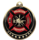 Volunteer Firefighter Insert Medal