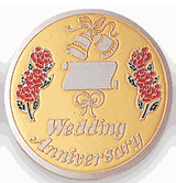 Wedding Anniversary Medal Insert (Etched)