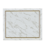 White Certificate Holder with Gold Frame