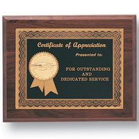 Appreciation Plaque with Choice of Subject Medallion